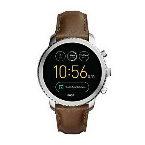 Fossil-Herren-Armbanduhr-Q-Explorist-Smartwatch-Leder-FTW4003-0